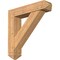 Ekena Millwork Traditional Arts and Crafts Smooth Bracket w/ Offset Brace, Western Red Cedar, 7 1/2"W x 34"D x 34"H BKT0806X34X34TRA03SWR - alternate 1